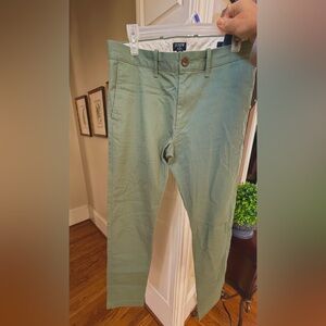J. Crew Men’s khaki olive Green Chino Pants 30x32 NWT